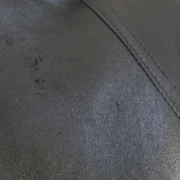 AUS-MOUTON AUSTRALIA - vintage double breasted leather coat - size med - Picture 7 of 8